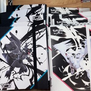 Pokémon Black Bolt & White Flare Binders (8 BB & 5 WF) 13 Binders Total